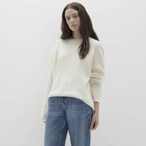 Naked Cashmere Campbell Ribbed Crewneck Sweater Small